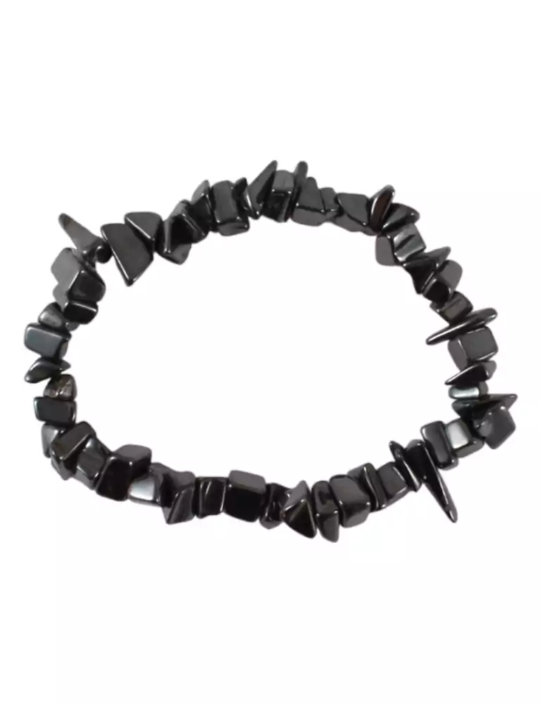 Hematite Chips Bracelet Set of 10