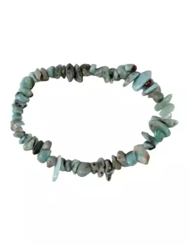 Lote de 10 Pulseras Chips Larimar