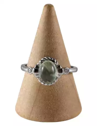 Bague Prehnite 11