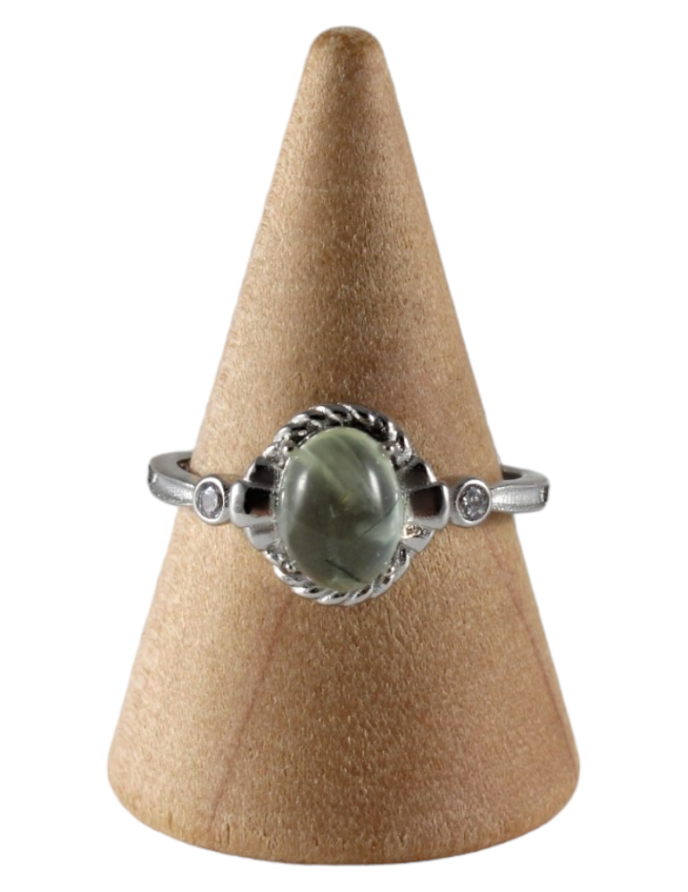 Anello Prehnite 11