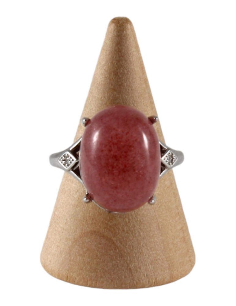 Anello Quarzo fragola 14