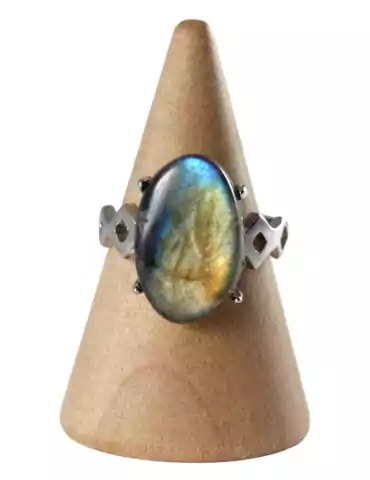 Bague Labradorite 22