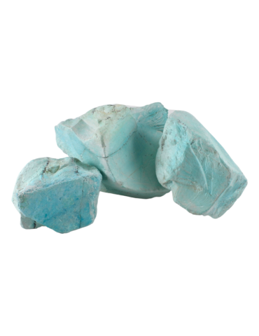 Turquoise talquée pierre brute 5-10 cm