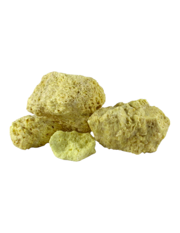Raw sulfur stone 3-10 cm