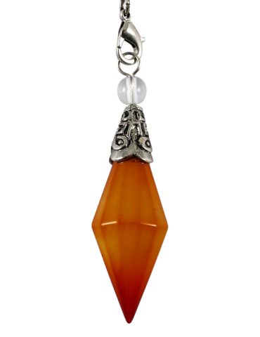 Carnelian diamond pendulum