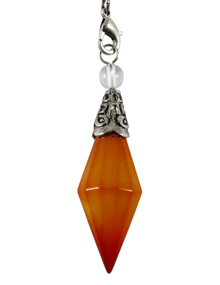 Carnelian diamond pendulum