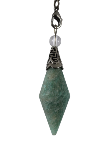 Amazonite diamond pendulum