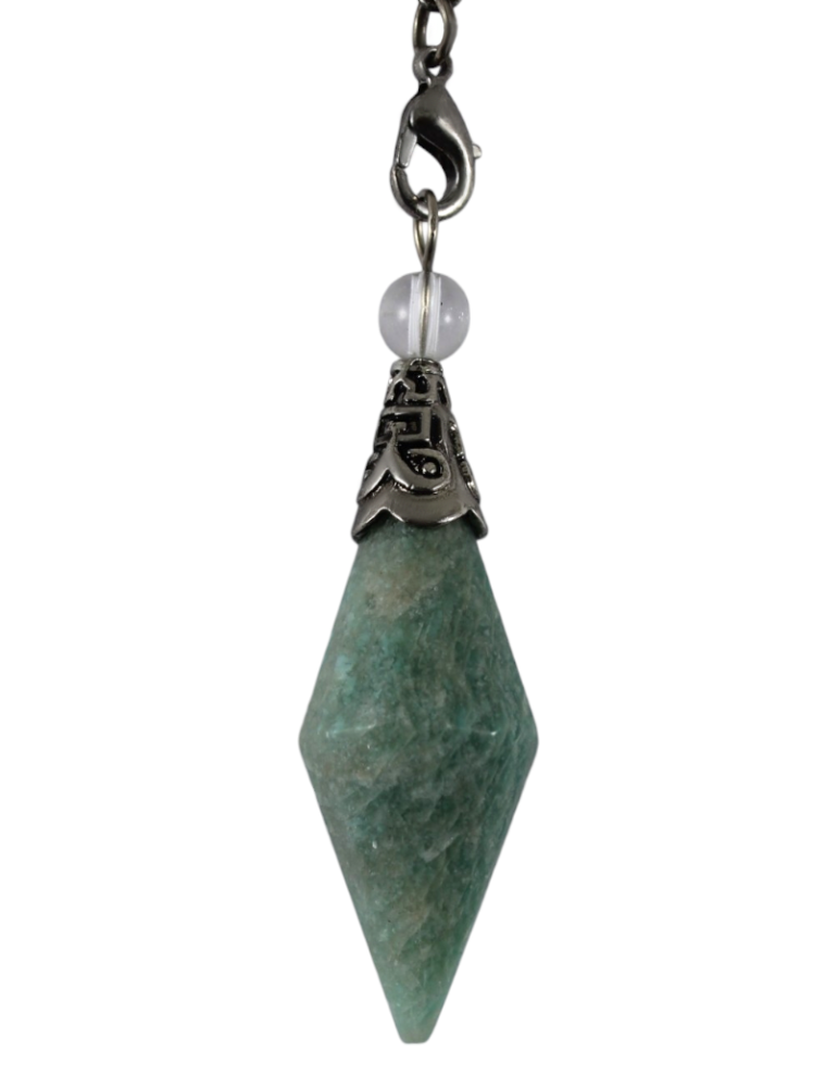 Amazonite diamond pendulum