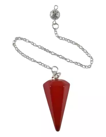 Faceted Carnelian Pendulum