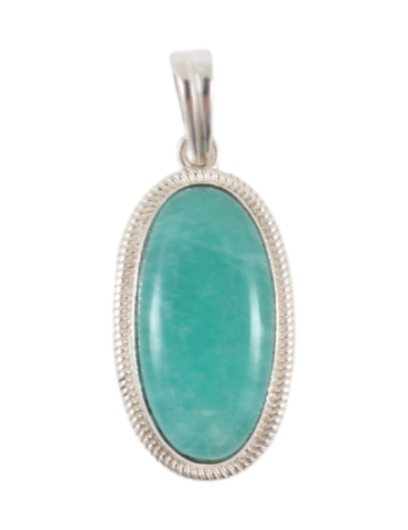 925 Silver Pendant 1 Amazonite