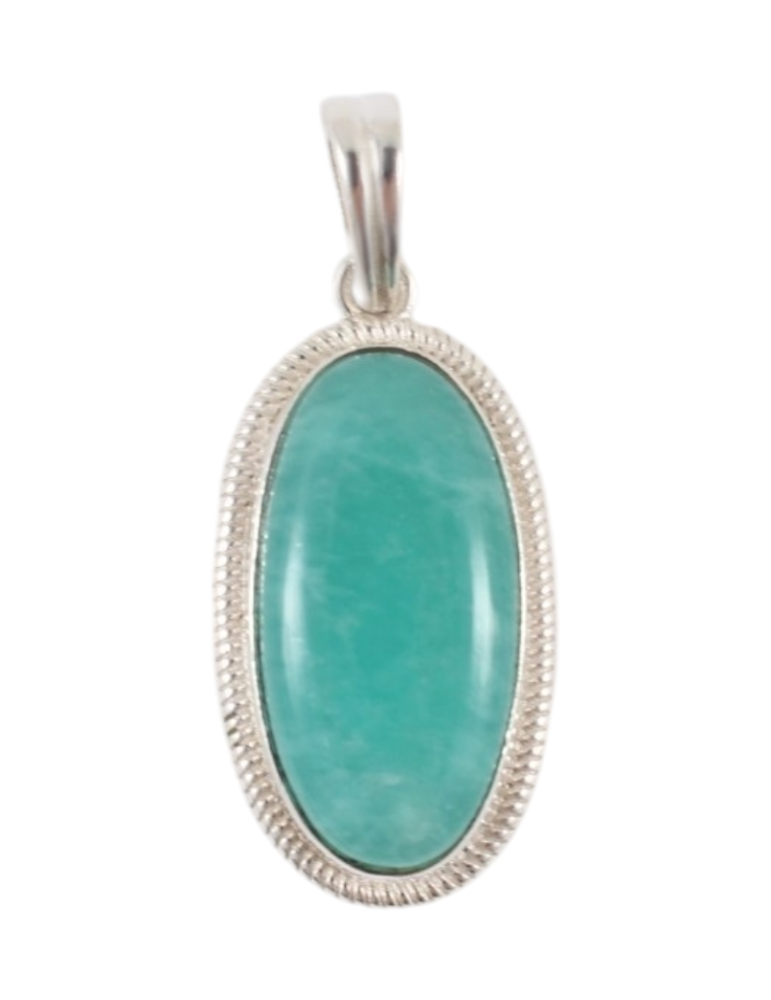 925 Silver Pendant 1 Amazonite