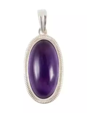 925 Silver Pendant 1 Amethyst