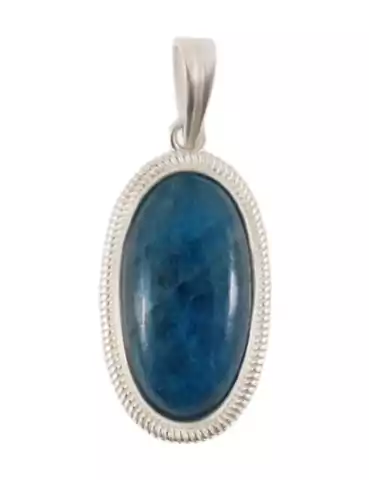 Pendentif argent 925 1 Apatite