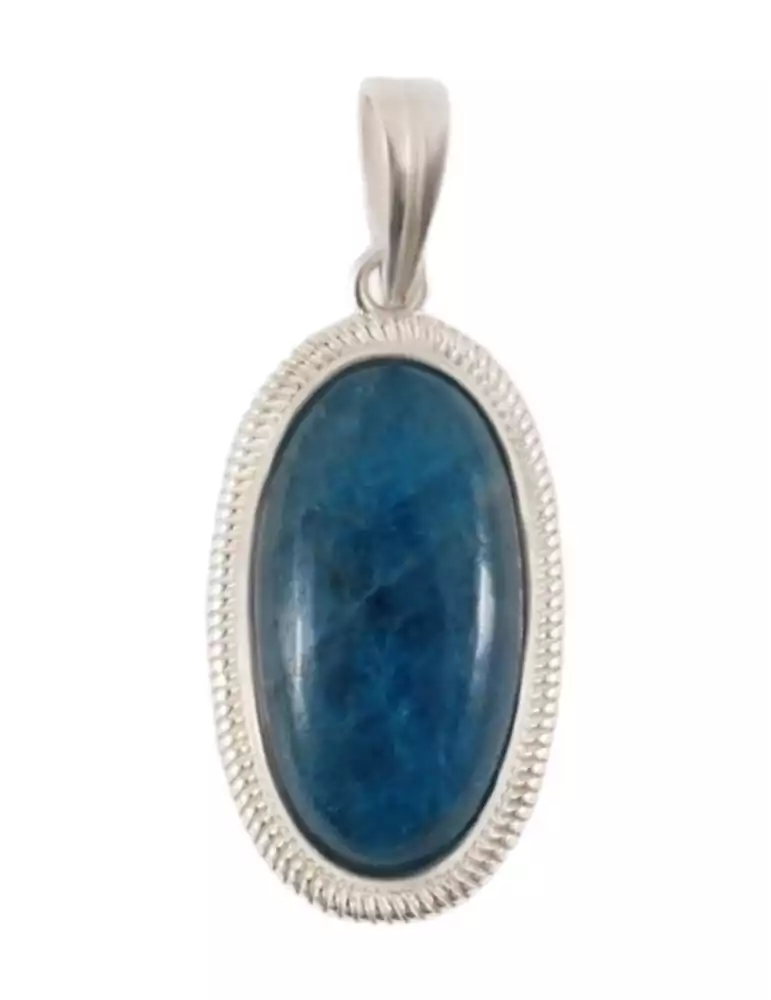 925 Silver Pendant 1 Apatite