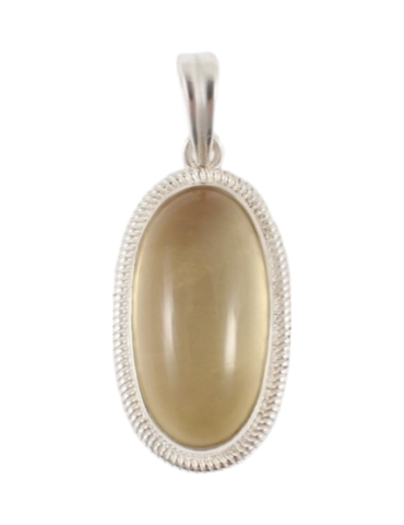925 Silver Pendant with 1 Citrine