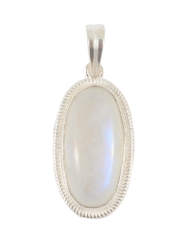 925 Silver Pendant with 1 White Labradorite