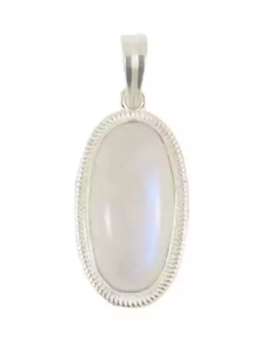 Pendentif argent 925 1 Labradorite blanche