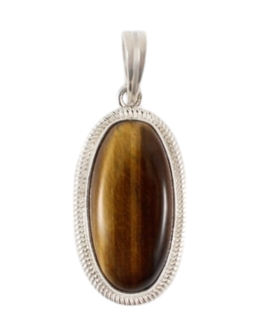 925 Silver Tiger's Eye Pendant