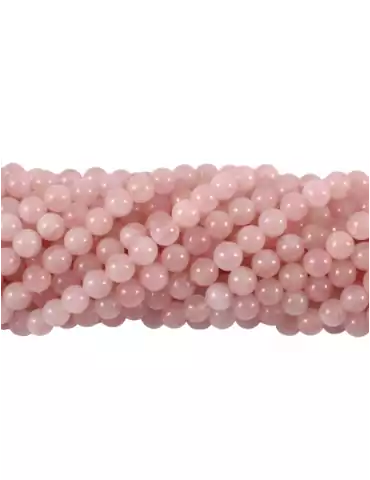 Fil Quartz rose perles AA