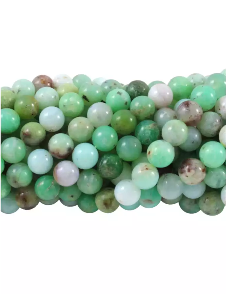 Filo di perle Chrysoprase AA