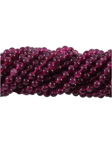 Violet fluorite bead wire A