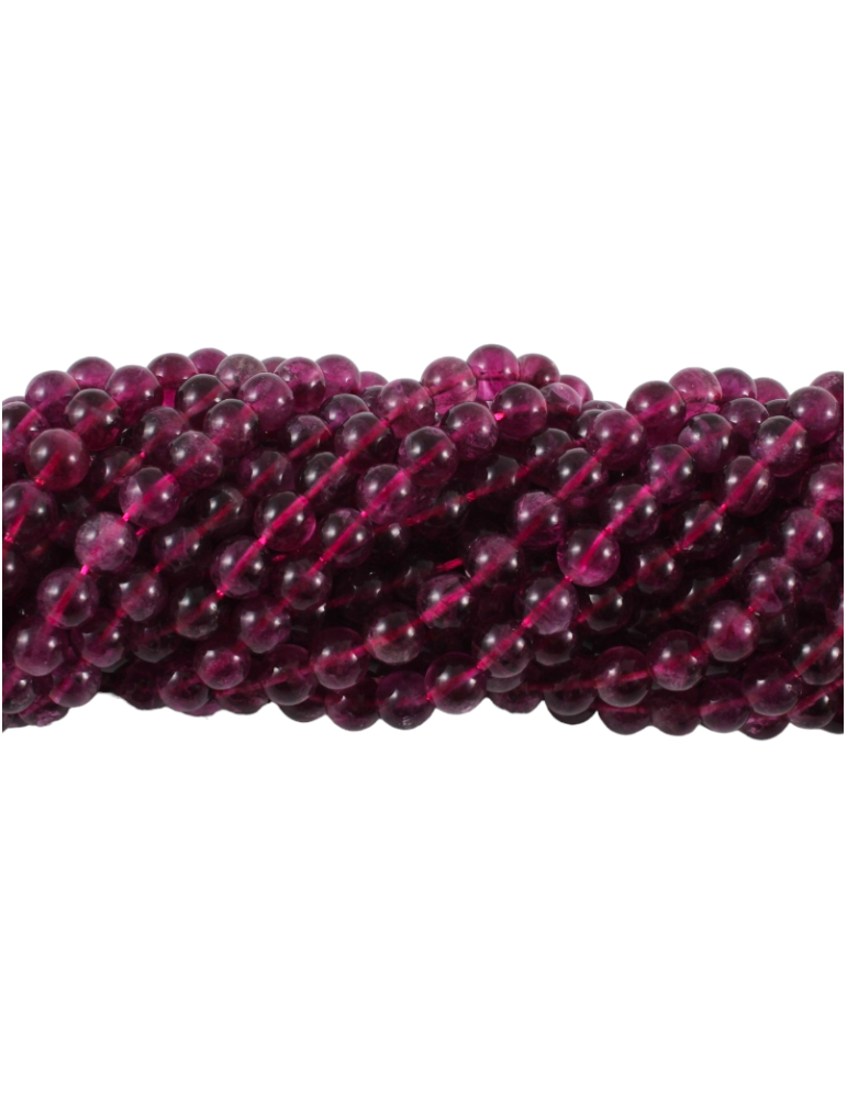 Violet fluorite bead wire A