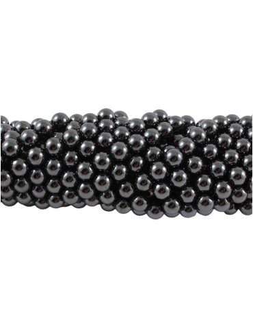  Magnetic hematite thread A beads
