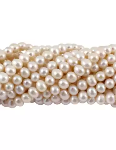 AA White Cultured Pearl Thread