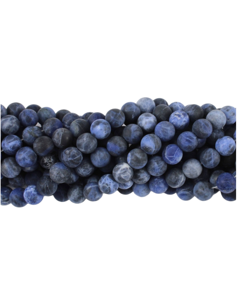 Sodalite thread matte beads A