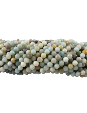 Fil amazonite chine perles B