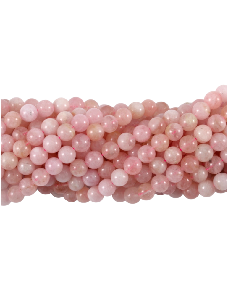 Morganite pearl thread A