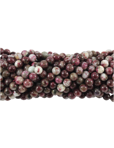  Rosa Tourmaline Pulseira Beads A