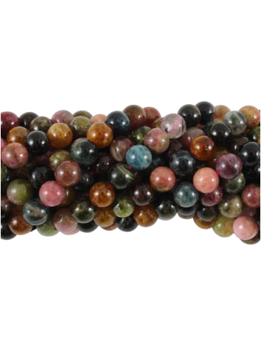 Tourmaline thread mix colors AA beads