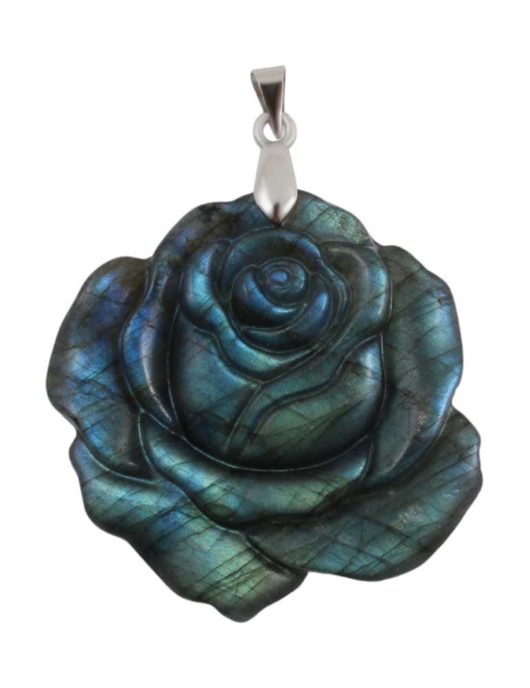 AA Labradorite Flower Pendant