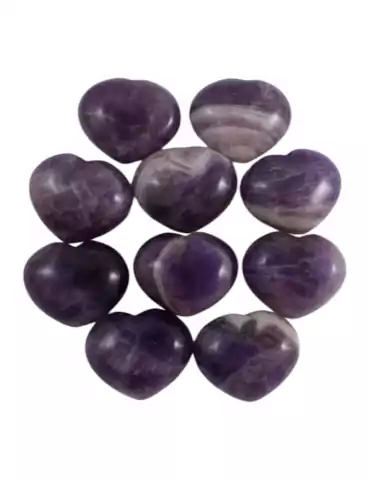 Lot Herz 3cm Amethyst