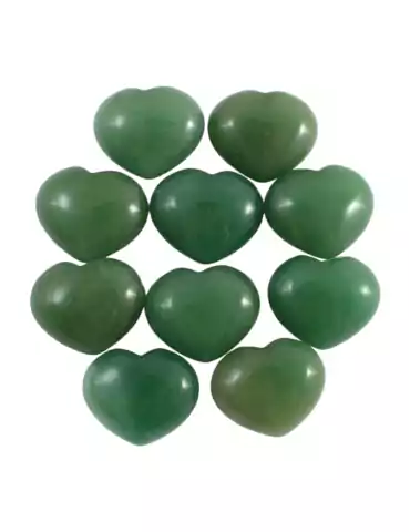 Aventurine Heart Lot 3 cm