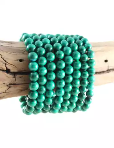 Light malachite AA beads...