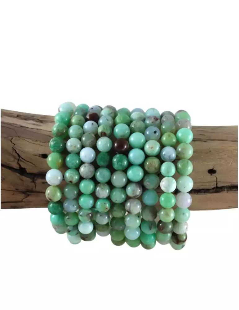 Bracelet chrysoprase perles AA