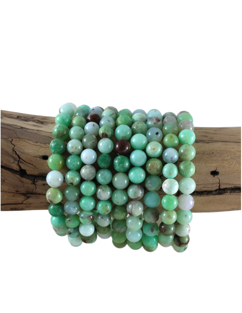 Chrysopraas kralenarmband AA