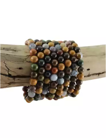 Ocean Jasper Bead Bracelet A