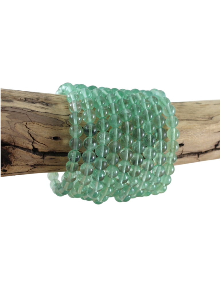 Grüner Fluorit Perlen AA Armband