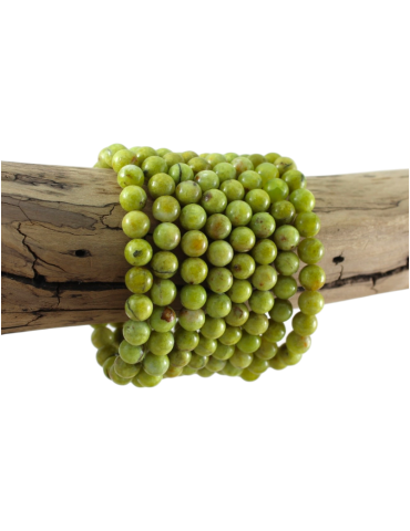 Green opal AA bead bracelet