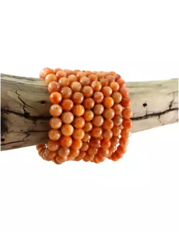 AA Orange Calcite Bead Bracelet