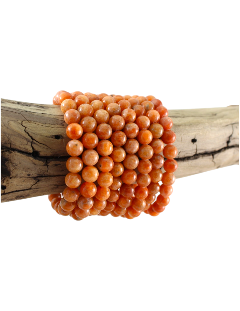 AA Orange Calcite Bead Bracelet