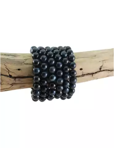 Pulsera de ojo de halcón con perlas A