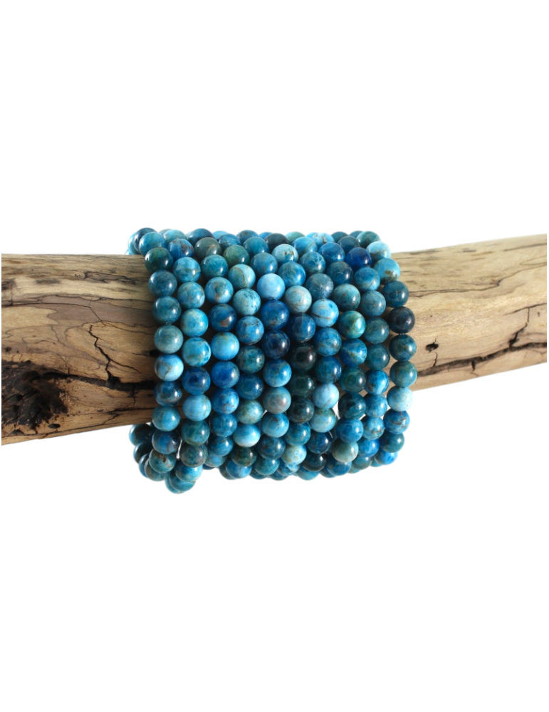 Blaue Apatitperlen Armband