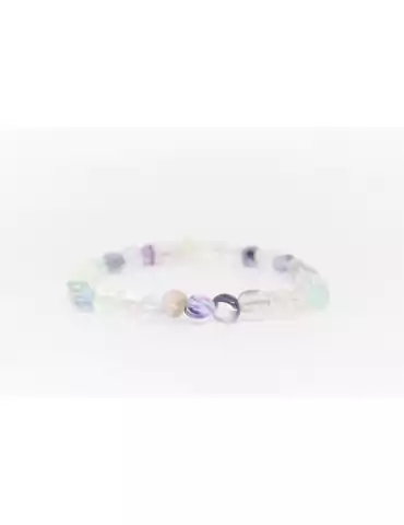 Fluorite bracelet small pebble