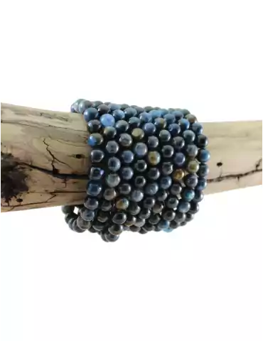 Bracelet cyanite naturelle perles AA