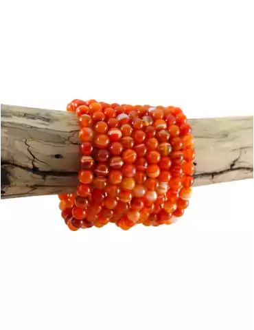 Rotes Sardonyx-Achat-Armband AA Perlen