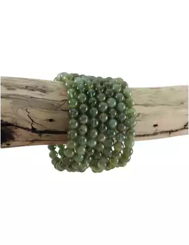 Pulsera de perlas de Apatita verde